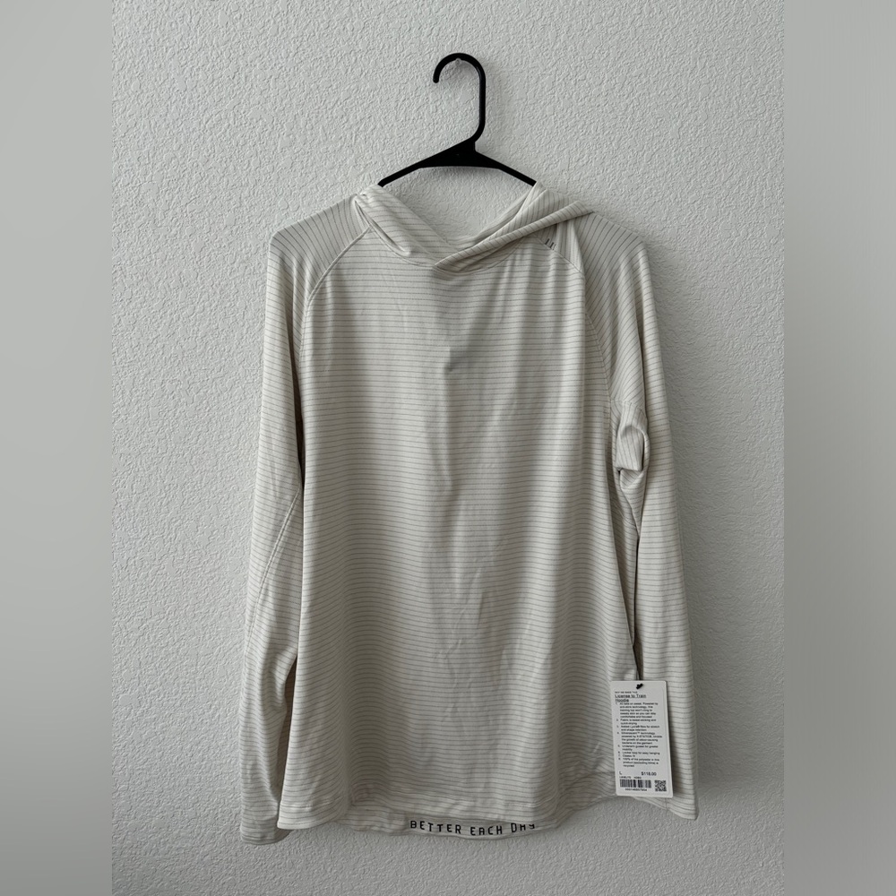 Lululemon License to Train Hoodie, Heathered Bone size L